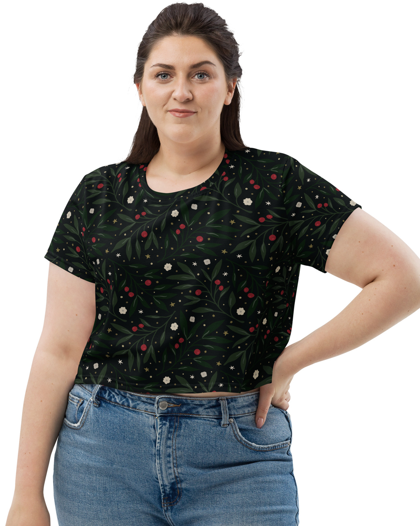 Nocturnal Holly Crop Tee