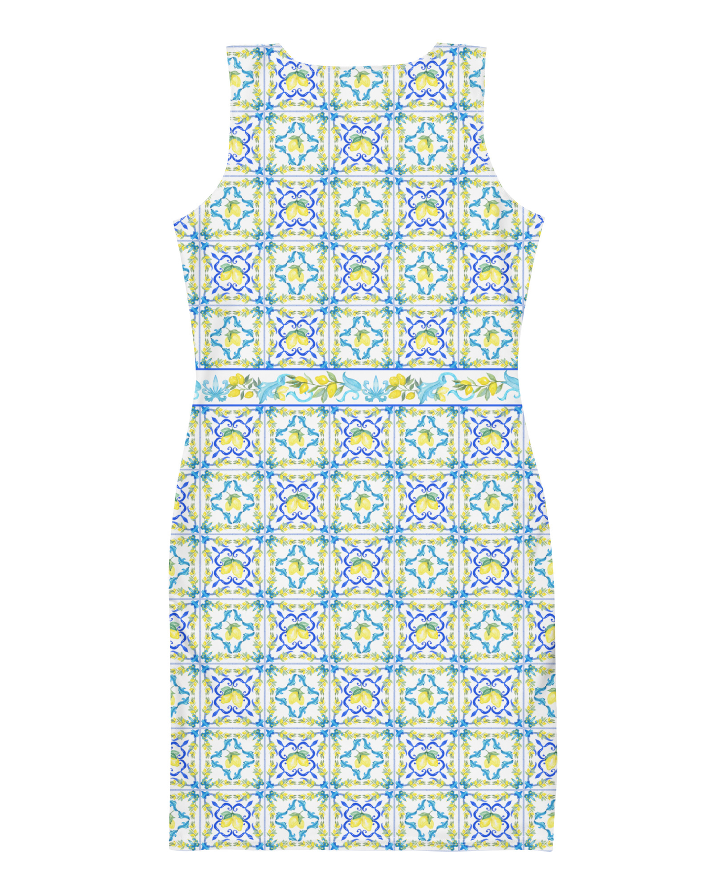 La Dolce Lemon Tile Tank Dress