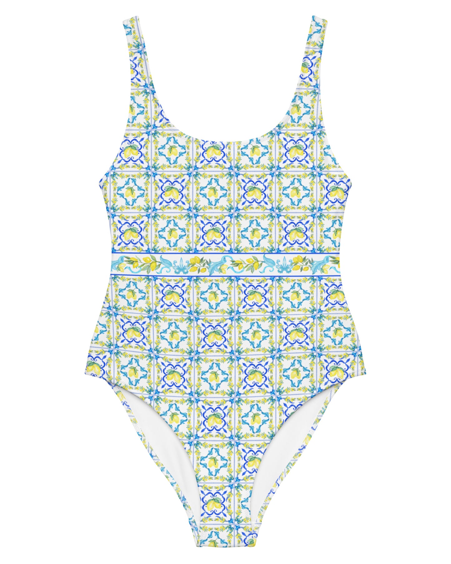 La Dolce Lemon Tile One-Piece Swimsuit
