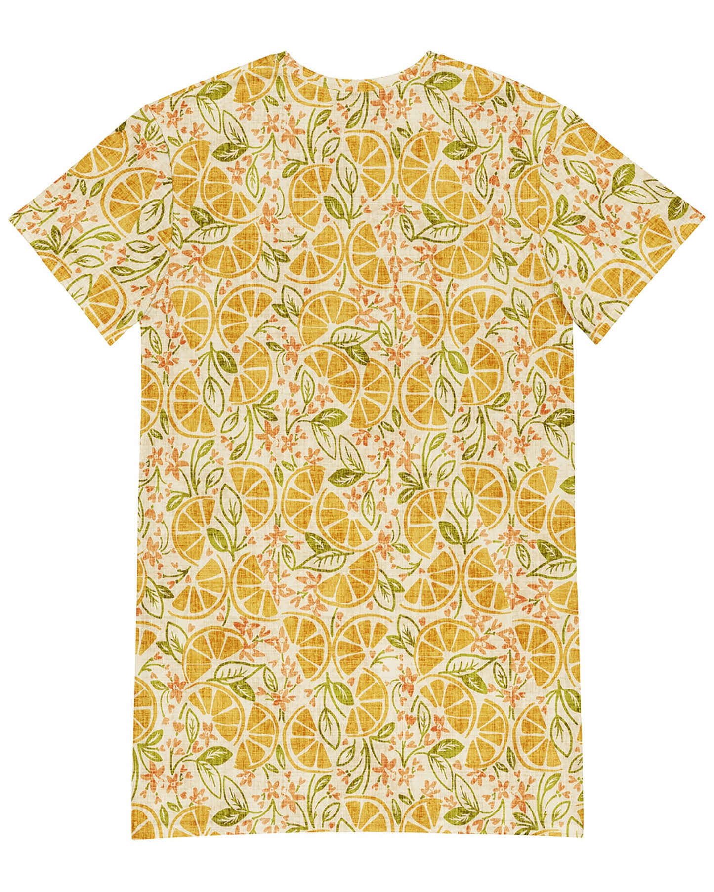 Vintage Citrus T-shirt Dress