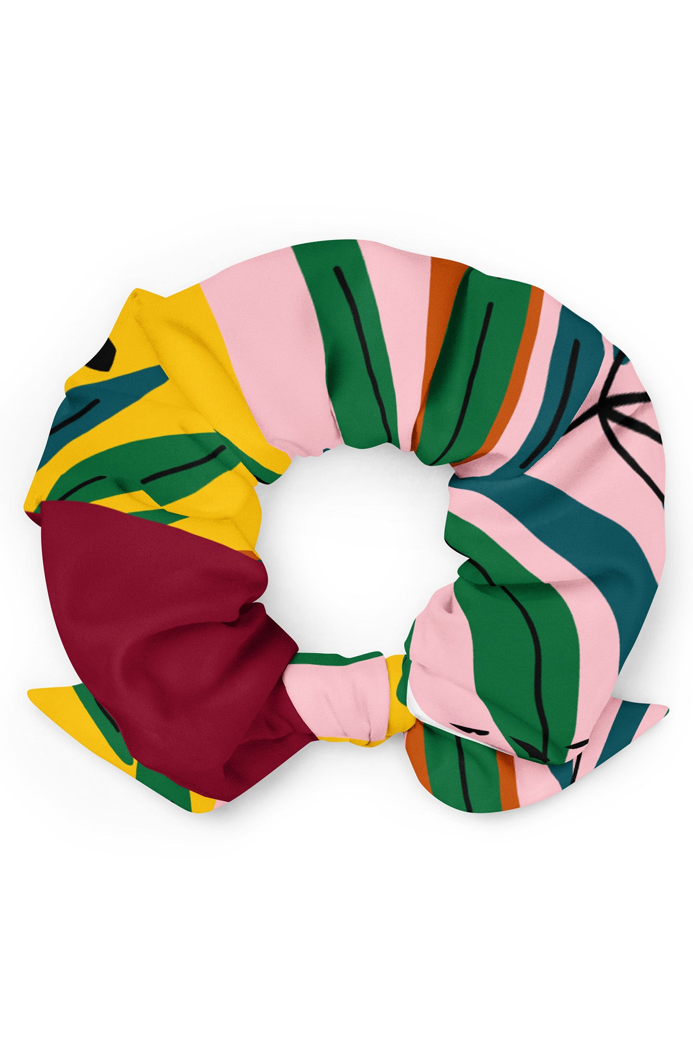 Abstract Botanical Scrunchie