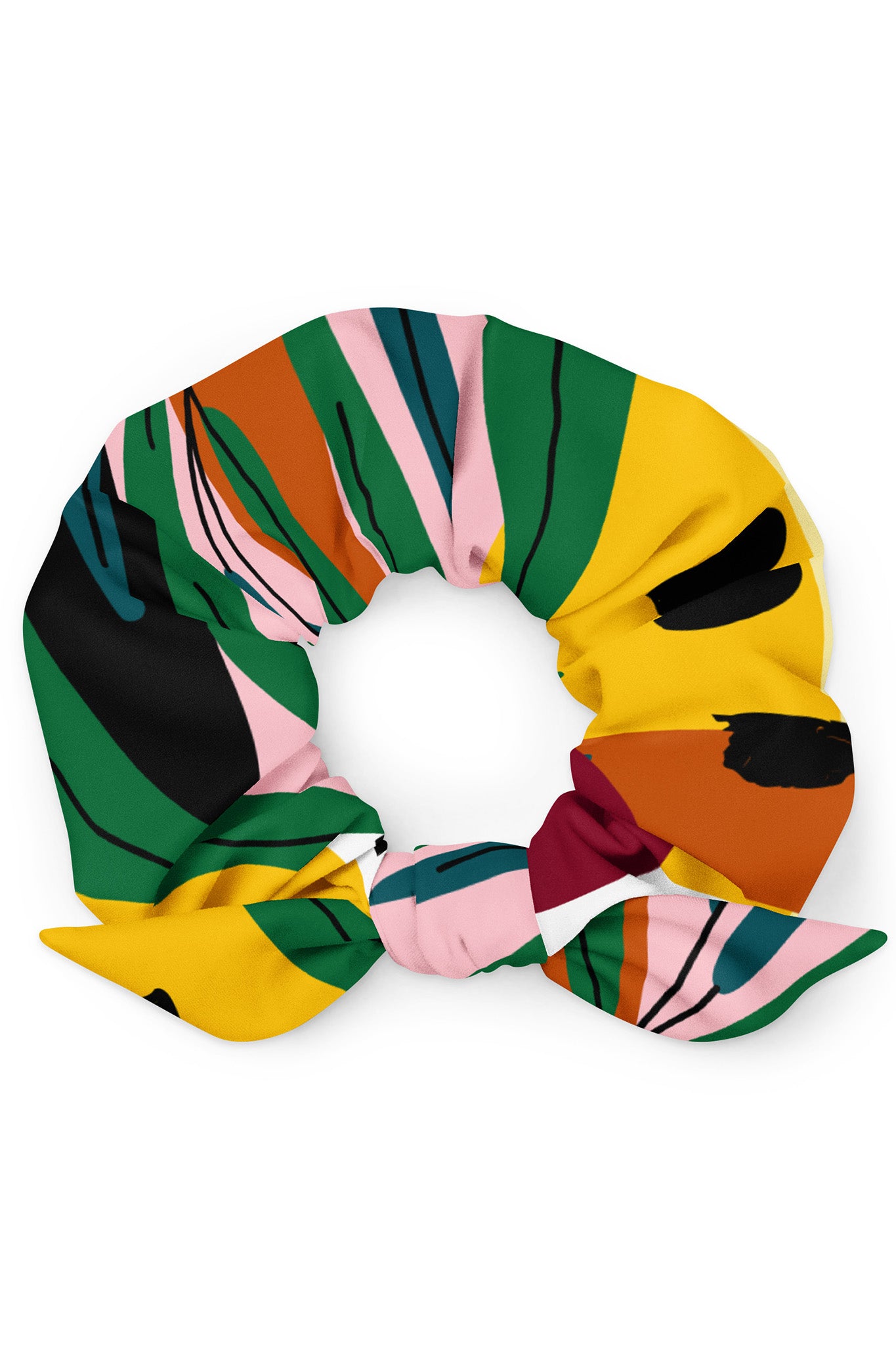 Abstract Botanical Scrunchie