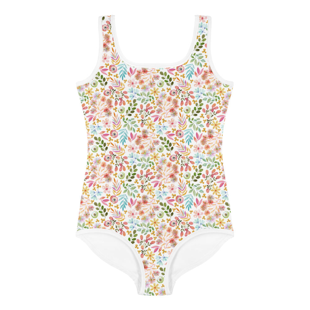 Garden Gala Floral One-Piece Girls Swimsuit - Mommy & Me