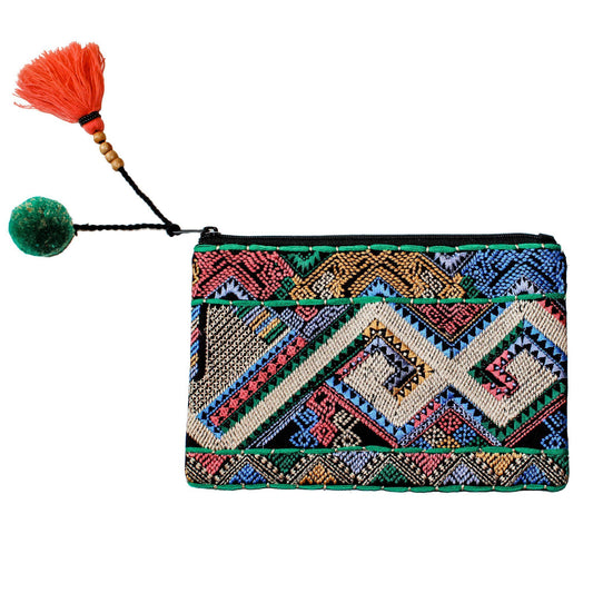 Maldives Multi Embroidered & Beaded Clutch-clutch, handbags-Belle and Broome