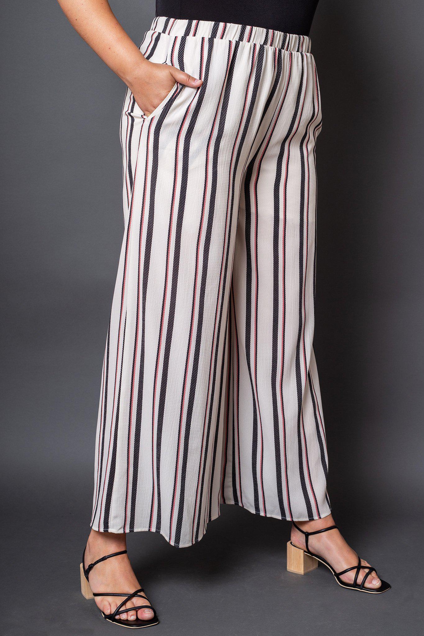 Nolita Striped Wide Leg Pants-matching sets, bottoms, clothing-Belle and Broome