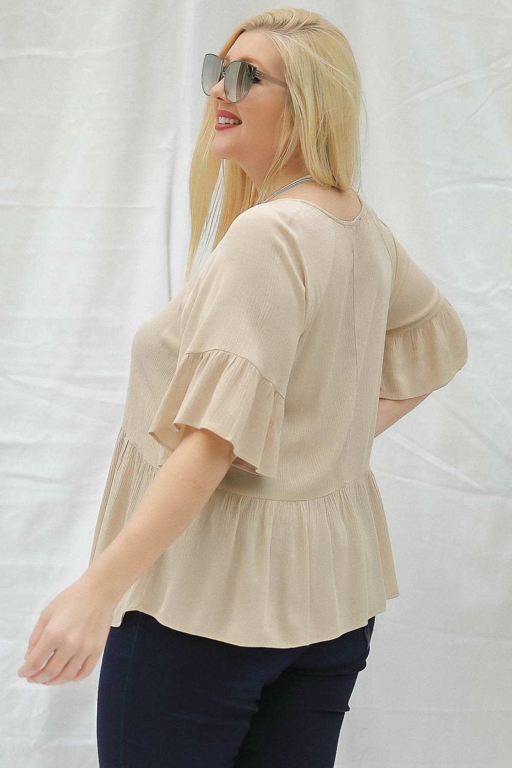 Robin Ruffle Sleeve Blouse-tops, clothing-Belle and Broome