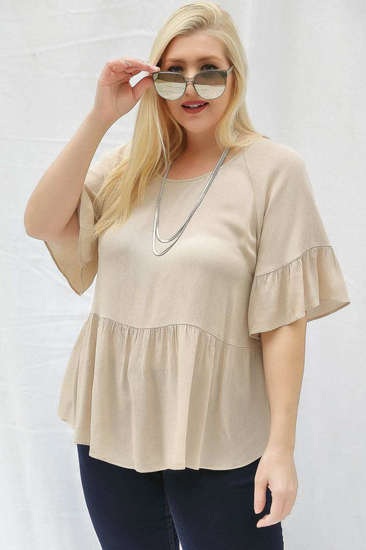Robin Ruffle Sleeve Blouse-tops, clothing-Belle and Broome